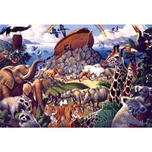 5D DIY square diamond painting animal world embroidery cross stitch mosaic painting home decoration gift hanging painting