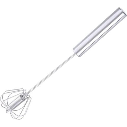 Mixer Egg Beater Manual Self Turning Stainless Steel Whisk Hand Blender Egg Cream Stirring Kitchen Tools Dropship