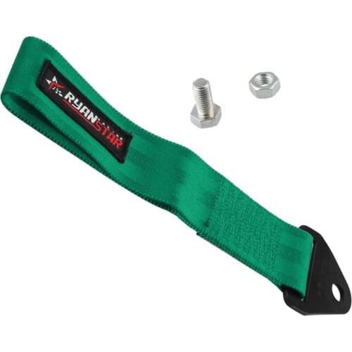 Great Performance Car Auto Tow Strap Set Front/Rear Bumper Hook Solid Steel Mounting Bracket