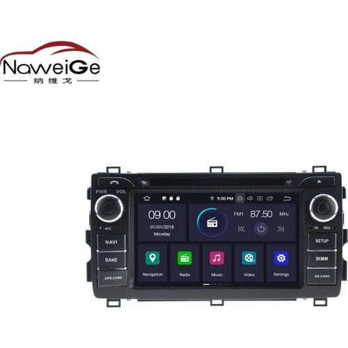 NaweiGe 7Inch Android Octa core 9.0 PX5 4+32GB Car dvd for Toyota Auris 2013 Autoradio GPS Navigation Car Radio Stereo Car DVD