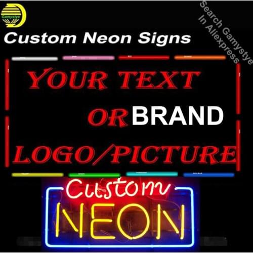 Custom Neon Signs Brand Car LOGO Neon Light Sign Home Sign Iconic Wall Signs Beer Bar Game Room Restaurant Home Lamps Pub Neon