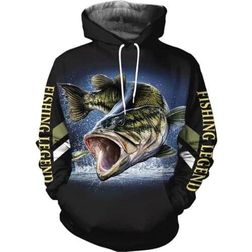 PLstar Cosmos New bass Fashion Animal Fishing Art Harajuku casual Tracksuit Funny 3D Hoodies/Sweatshirt/Jacket/Mens Womens-1