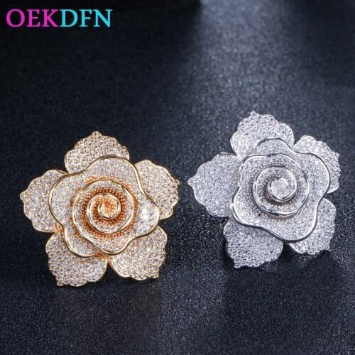 OEKDFN 100% 925 Sterling Silver Rings Spinels Gemstone Wedding Engagement Party Diamonds Flower Plant Ring Fine Jewelry Gift