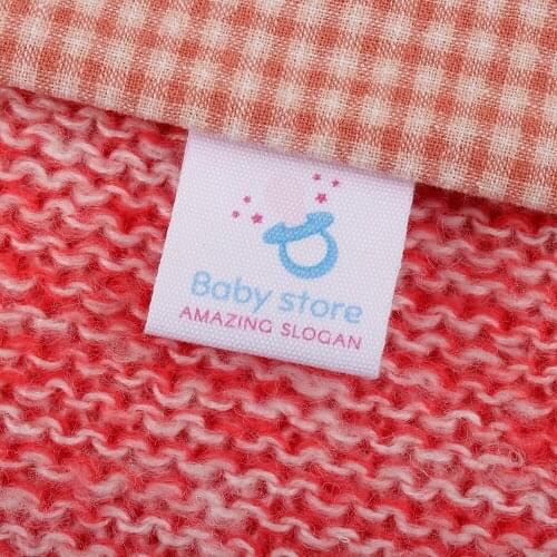 Personalized Tags, Logo, Fold Fabric Labels, Custom, Various Lengths, Sewing Label, Sew In Tag, Fold tag (MD1081)