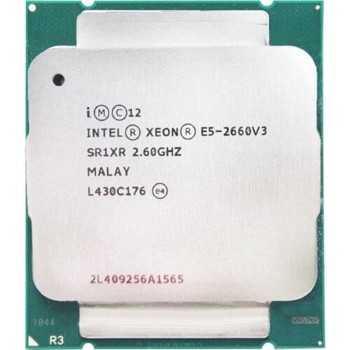 Intel Xeon E5 2660 V3 E5 2660V3 E5-2660 V3 E5-2660V3 Processor 2.6Ghz turbo frequency 3.3Ghz 10 Core 105W LGA 2011-3 CPU