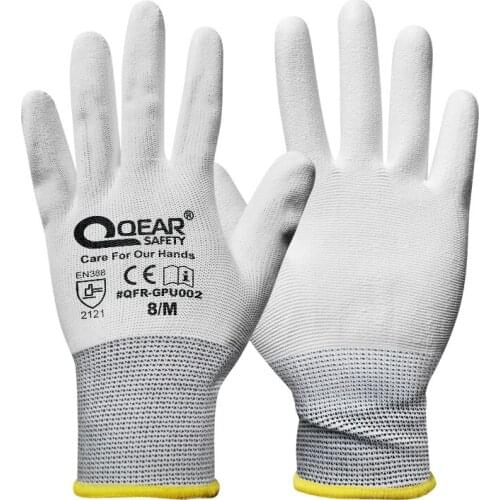 QEAR light PU impregnated wear-resistant anti-skid household gloves assembly handling summer