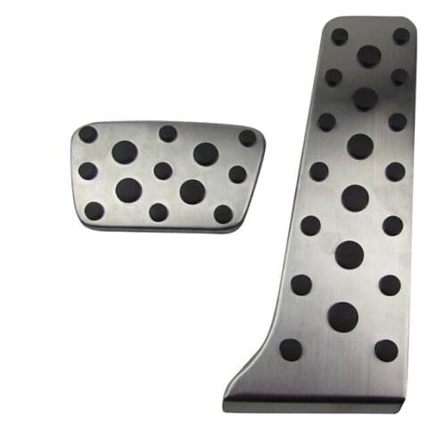 TTCR-II Car Accessories Stainless Steel Accelerator gas brake pedal for TOYOTA Reiz 2014 Crown 2015 AT,non slip pedal plate pad