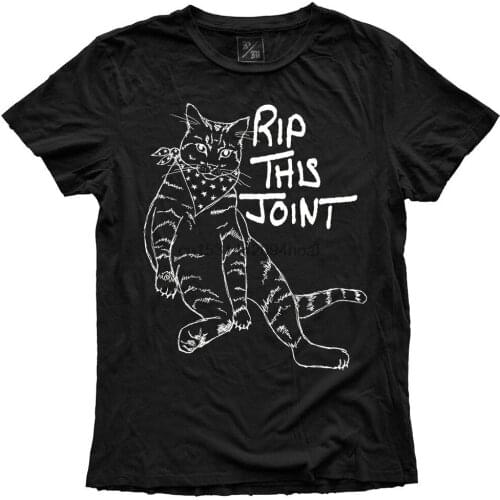 Rip This Joint VINTAGE DISTRESSED 100 Percent Cotton T shirt faded black unisex