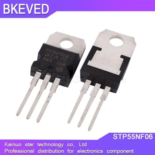100PCS STP55NF06 TO-220 P55NF06 TO220 55NF06 new MOS FET transistor