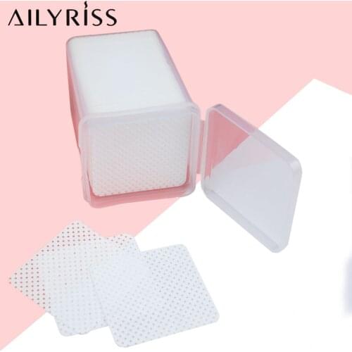 180/200/540 PCS Lint-Free Paper Cotton Wipes Eyelash Glue Remover Wipe Clean Cotton Sheet Nails Art Cleanin Cleaner Pads