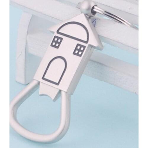 2017 Unique Warm House Beer Bottle Opener Key Chain Glossy Alloy Keychain Keyrings Bar Tools Best Gifts Souvenirs SN1351