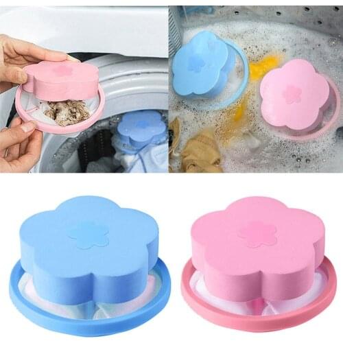 2021 Hot Sale Bathroom Products Filter Laundry Cleaning Needed Bag Mesh Filtering Hair Removal Device Wool Floating Washer Style