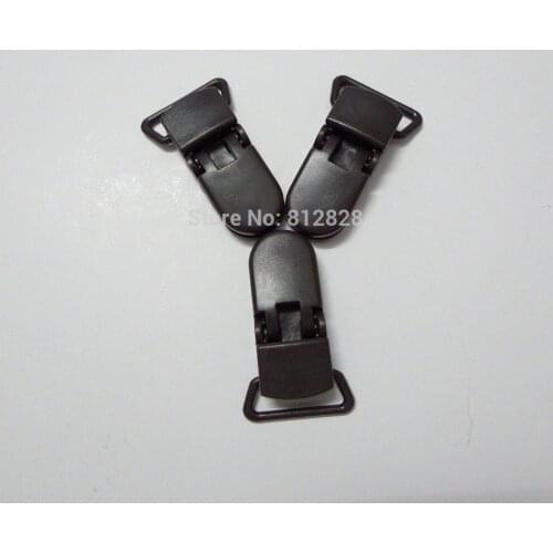 25pcs 3/4" 20mm Wide B6 DARK BROWN Kam Plastic Pacifier Clips