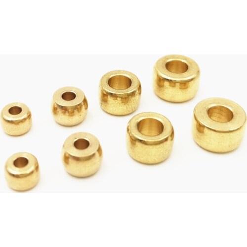 SIXTY TOWFISH Mixed Size 5/6/7/8mm DIY Spacer beads Jewelry Accessories Gasket Handmade Materials Brass Beads