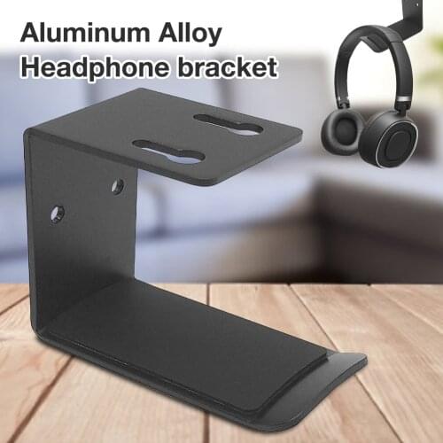Aluminum Alloy Headphone Hanger Holder Wall Mount Headset Stand Desk Display Bracket Hanging Hook Earphone Rack