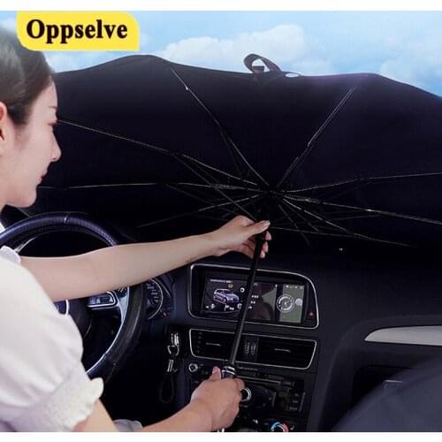 Car Sun Shade Protector Interior Parasol Auto Front Window Sunshade Covers Waterproof Car Windscreen Cover Protection Umbrella