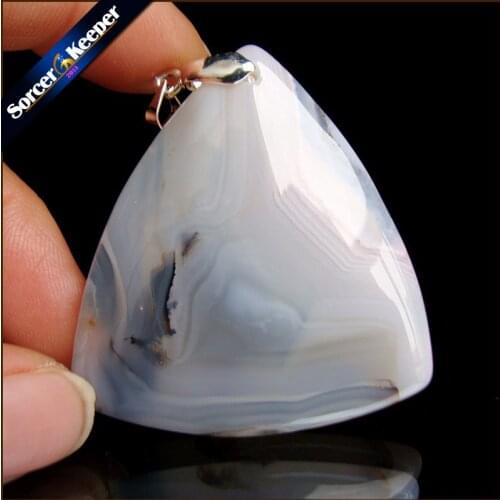 SorcerKeeper Natural Slice Agates Charm Pendants Wholesale Lace Onyx Gem Stone Crystal Necklace Pendant for Jewelry Making RS656