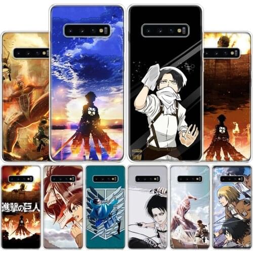Attack on Titan Anime Cover Phone Case For Samsung Galaxy A51 A71 A70 A50 A40 A30 A20E A10S A41 A21 A01 A6 A7 A8 A9 Plus Coque