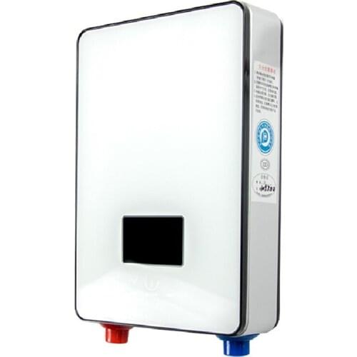 220V 6500W Electric Hot Water Heater Tankless Instant Heating Set Bathroom Self-checking Automatically Safety With Shower Nozzle