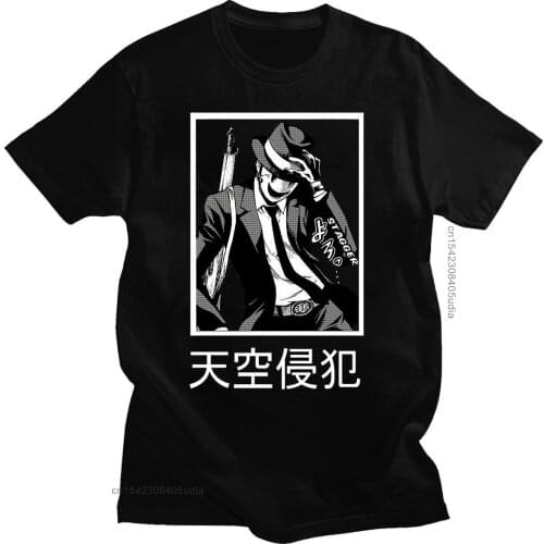 Japanese Anime High-Rise Invasion Print T Shirt Male Fashion Casual Short Sleeve T-Shirt Men Women Cosplay Basic Tshirt
