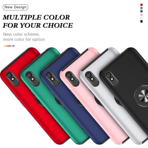 Magnetic Car Ring Holder Phone Case for iPhone 12 8 7 Plus XR 11 12 Pro XS MAX Silicone Quakeproof Protect Phone Cover