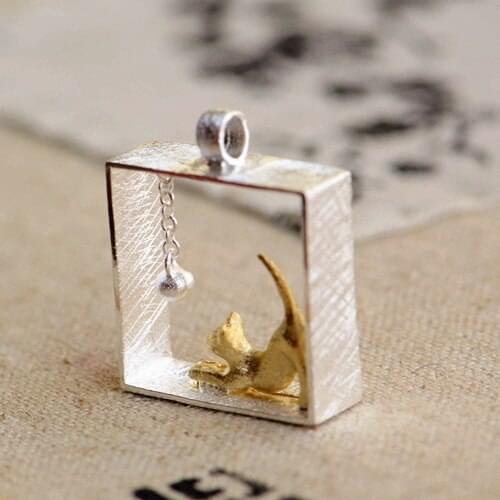 Fashion Silver Color Cat Necklaces Pendants For Women Wedding Long Choker Statement Necklaces Collares Colar