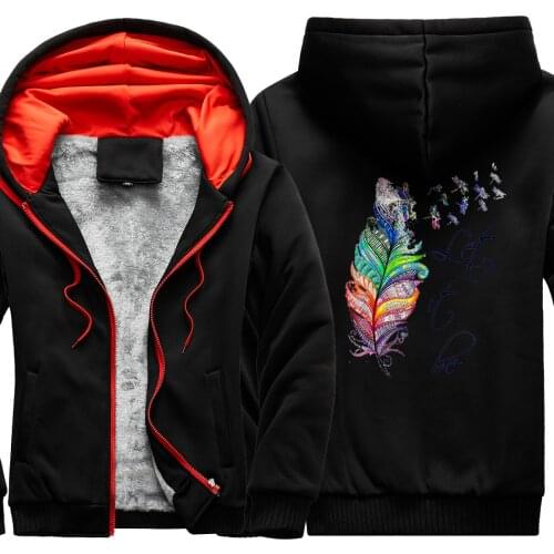 Let It Be Printing Camouflage Raglan Thicken Jackets Mens 2020 New Arrival Mans Sweatshirts & hooded Fashion moletom masculino