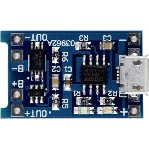 50pcs Smart Electronics 5V Micro USB 1A 18650 Lithium Battery Charging Board With Protection Charger Module for WAVGAT Diy Kit