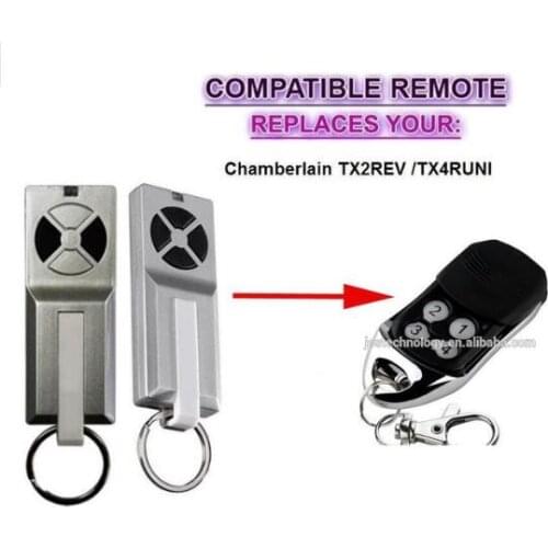 Chamberlain TX2REV / Chamberlain TX4RUNI compatible remote control replacement beautiful