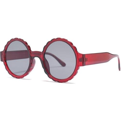 Vintage One Piece Round Sunglasses Women Sun Glasses for Men Outdoor Goggles Eyewear Oculos Gafas A2003DF