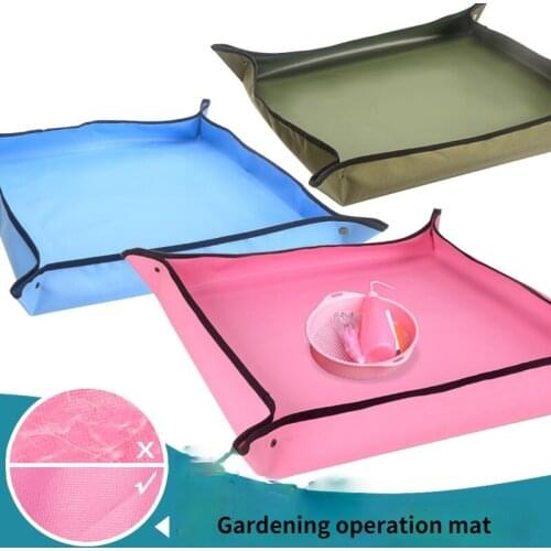 Succulent Green Plants Basins Home Gardening Mixing Soil for Planting Waterproof Flower Mats for Soil Replacement Operation Mat