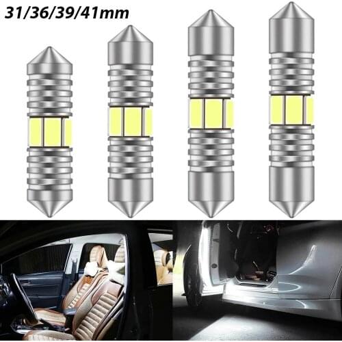 Super Bright LED Bulb Car Dome Lamp Reading Lamp Car Accessories LED Car License Number Plate Light Bulb Auto Interior Dome
