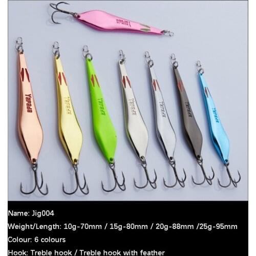 1pc Micro Metal Jig (10g,15g,20g,25g) Charm Fox Fishing Lures Sinking Bait With Owner Hook