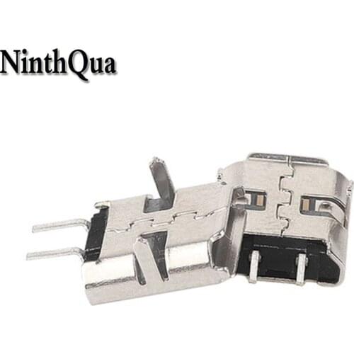 10pcs Micro USB 2pin B type Female Connector For Mobile Phone Micro USB Jack Connector 2 pin Charging Socket