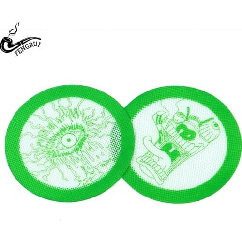 125mm Round Coaster Cup Silicone Bottle Mat Heat Insulation Silicone Placemats for Table Green Cup Mat for Kids Kitchen Gadget