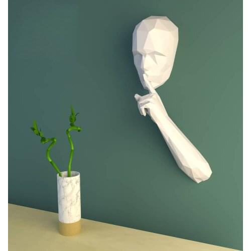 3D DIY Silent Whisperer Paper Model Papercraf Home Decor Wall Decoration Puzzles Educational DIY Kids Toys Birthday Gift