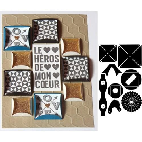 3D Pop-up Box Envelope Metal Cutting Dies Stencils for DIY Scrapbooking Photo Album Decorative Embossing Cards Crafts Die Cut