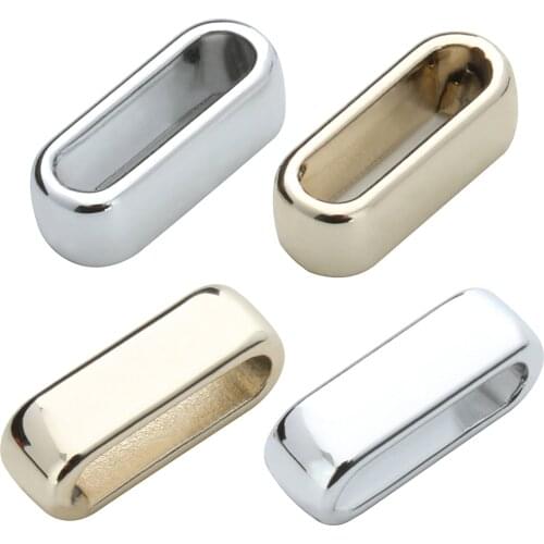 40pcs Square Big Hole Slider Spacer Charm Beads for Wide Leather Cord Necklace Bracelet DIY Jewelry Findings 10*2.5mm