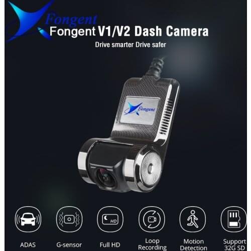 Fongent V1 V2 Mini Adas Car Dvr Carmera Dash Cam Full Hd1080p Car Video Recorder G-sensor Night Vision Dashcam Accessories