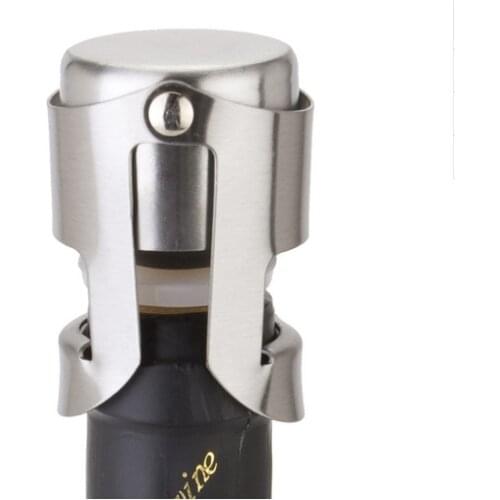 Free Shipping! New Champagne Sparkling Wine Bottle Stopper Sealer Plug Stainless Steel