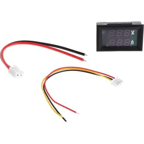 DC 0-100V 10A Dual LED Digital Voltmeter Ammeter Voltage AMP Power Car Monitor