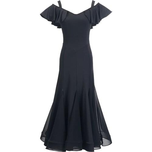 Elegant Ballroom Dress Dance Competition Dresses Standard Tango Waltz Modern Costume Women Flamenco Customize Big Hem