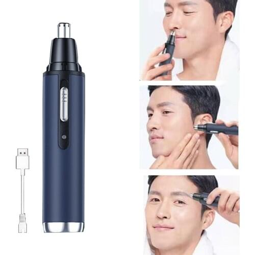 Electric Nose Hair Trimmer Rechargeable Professional Shaving Nose Hair Clipper Men Women Ear Hair Removal Razor Beard