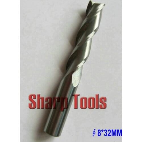 1pc 8MM 3 Flute Carbide End Mill Milling Cutter CNC Tool Router Bits for Wood Acrylic MDF Cutting Engraving Spiral Carving Bit