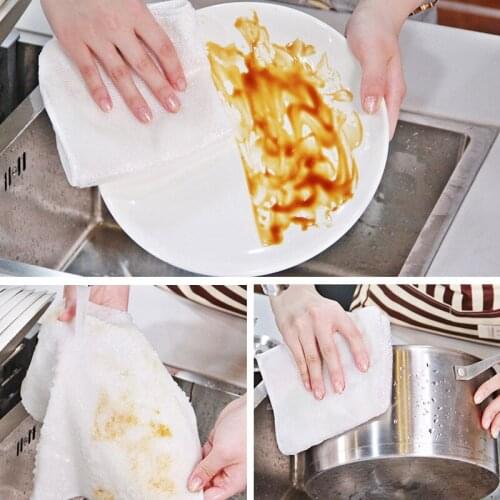 Kitchen Household Towel Cleaner Groove Kitchen Wash Dish Brush Cleaning Tool Dead Corner Kitchen Accessories Microfiber Cloth