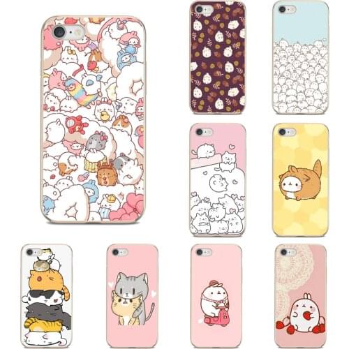 Molang Kawaii Lovely For Motorola Moto C E4 E5 G5S G6 Plus G G2 X4 Z2 Z3 Play Transparent Soft Cases Covers