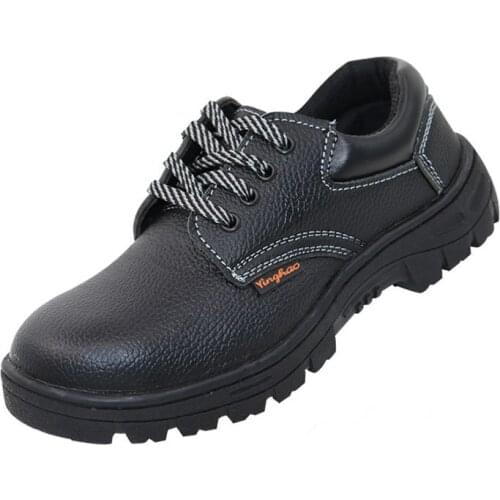 ZEEKSON Casual Shoes Non-slip Lace-up Mens Shoes Anti-smash and Anti-piercing Work Shoes British Style Protective Shoes