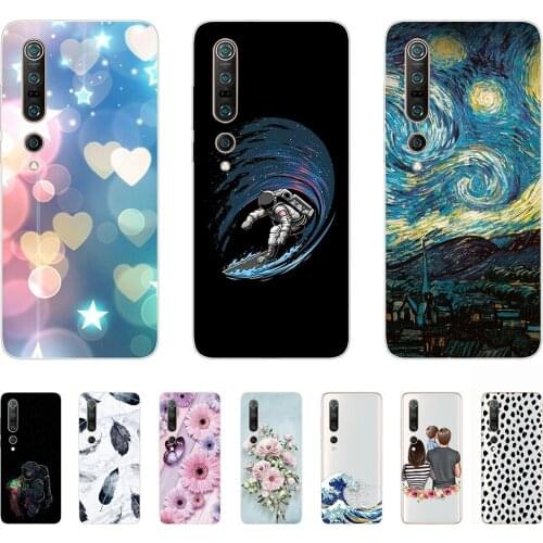 Soft Case for Xiaomi Mi 10 Silicon Fashion Flexible Transparent Shell Back Cases 6.67Inch Shockproof Bumper Anti-fall Anti-knock
