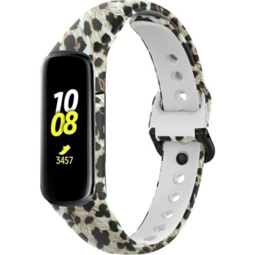 Soft Silicone Sport Band Straps For Samsung Galaxy Fit2 Watchband SM-R220 Printed Pattern Replacement Strap