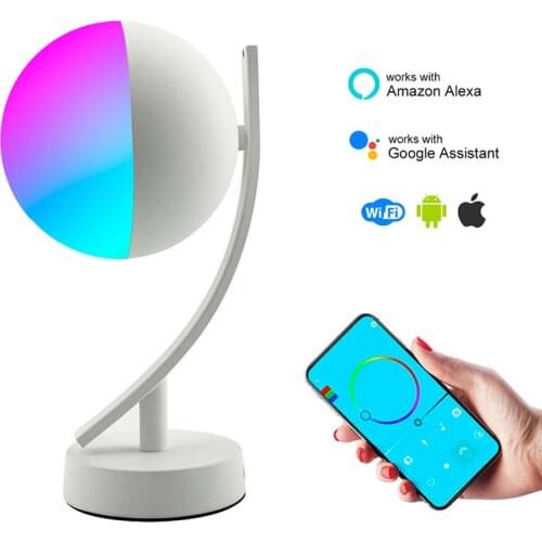 7W LED RGB Desk Lamps Special offer creative intelligent voice control LED dimming RGB charging table lamp for bedroom bedside